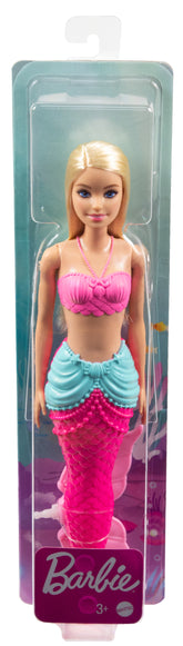 Barbie Dreamtopia Blonde Hair Mermaid Doll With Multi-Colored Pink Mermaid Tail for Kids Ages 3+